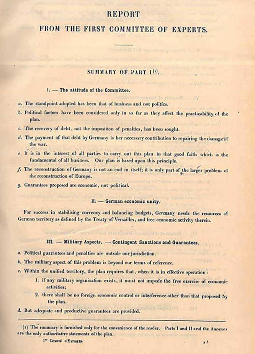 dawes plan 1924 berlin