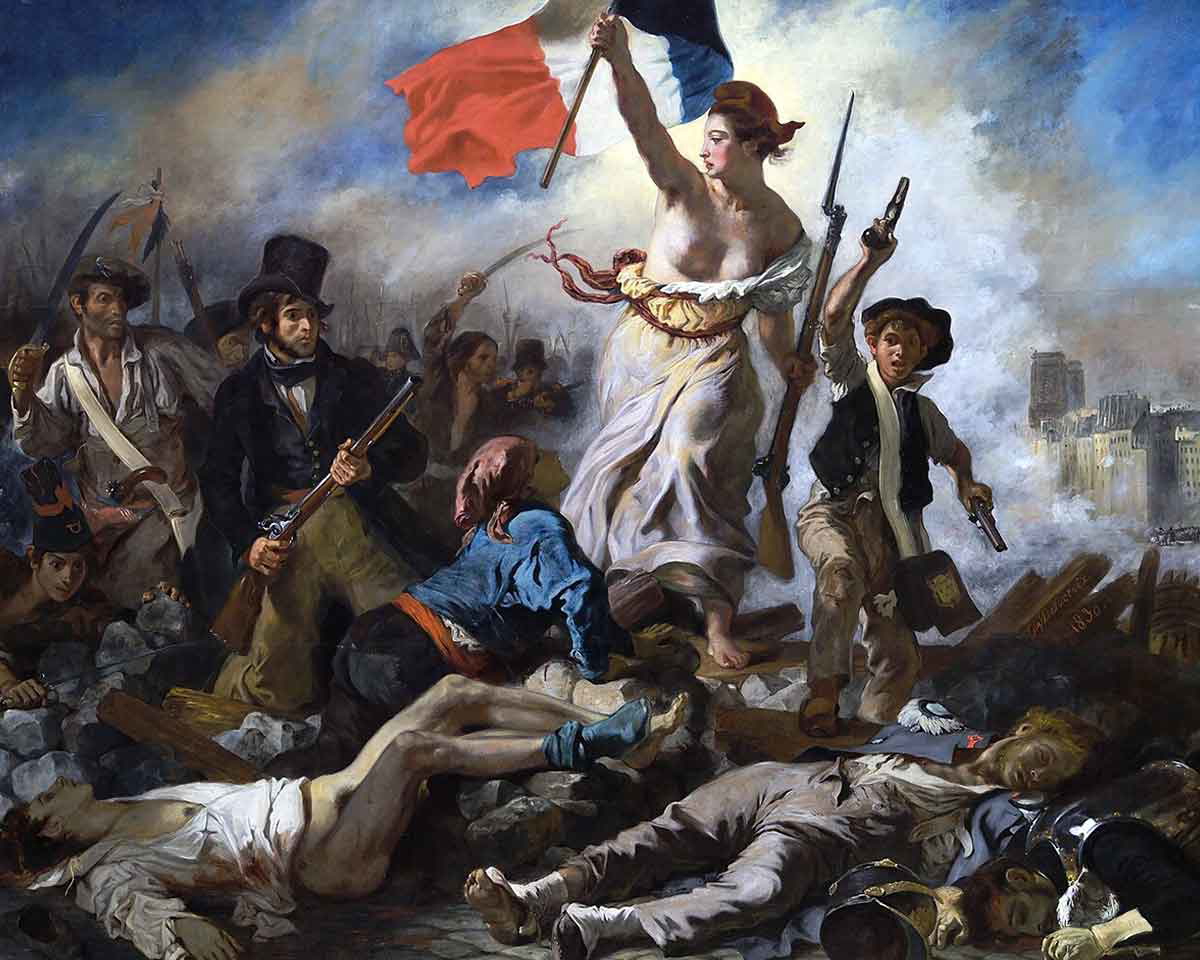 delacroix liberty guiding the people