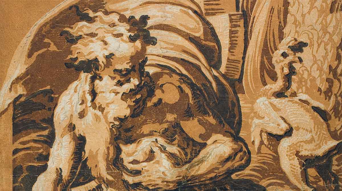 diogenes woodcut ugo da carpi