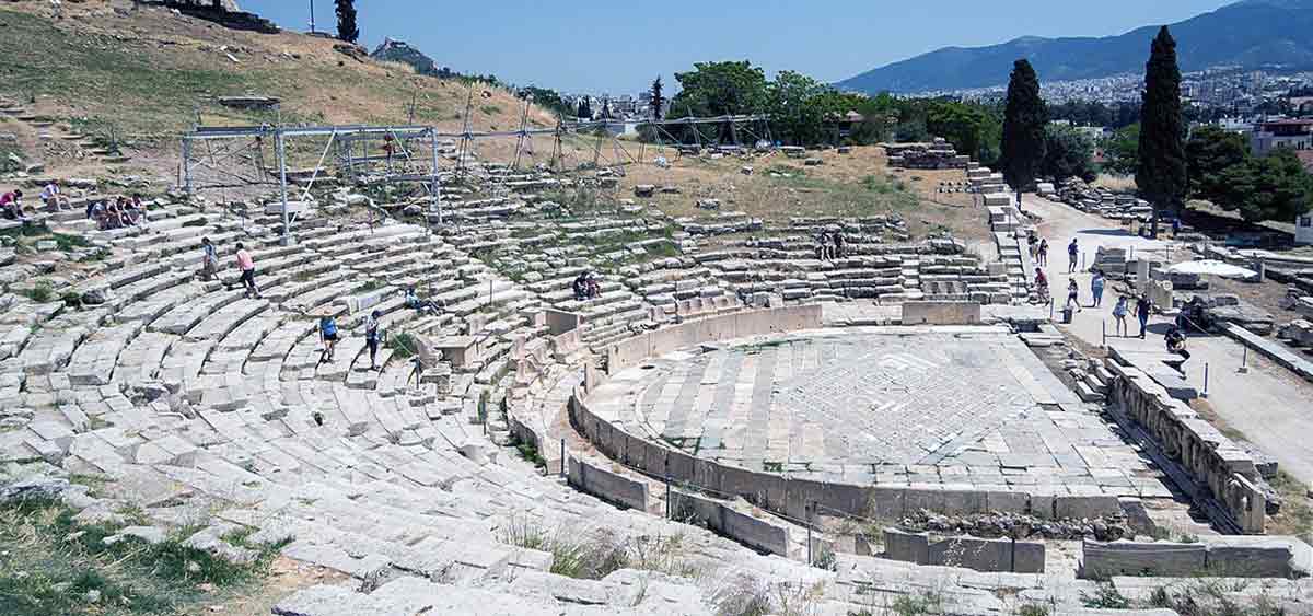 dionysus theater acropolis athens photo