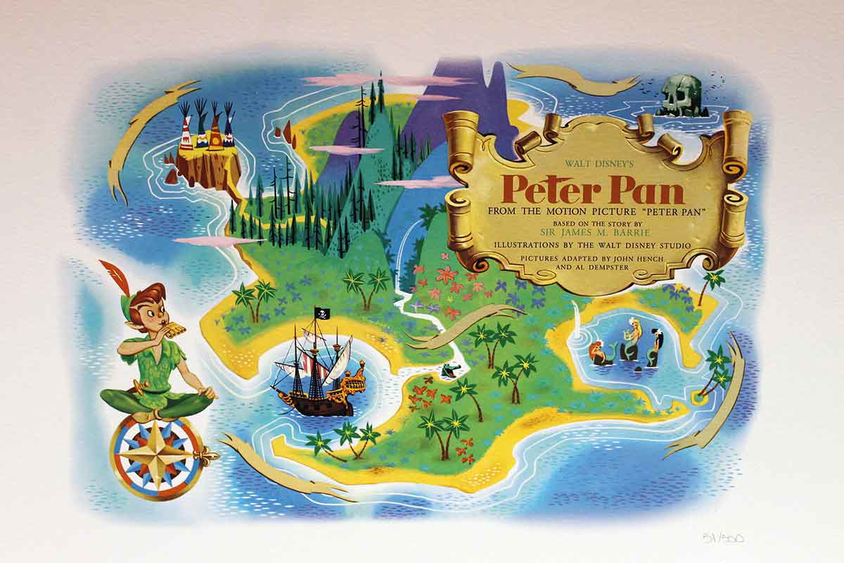 disney map neverland