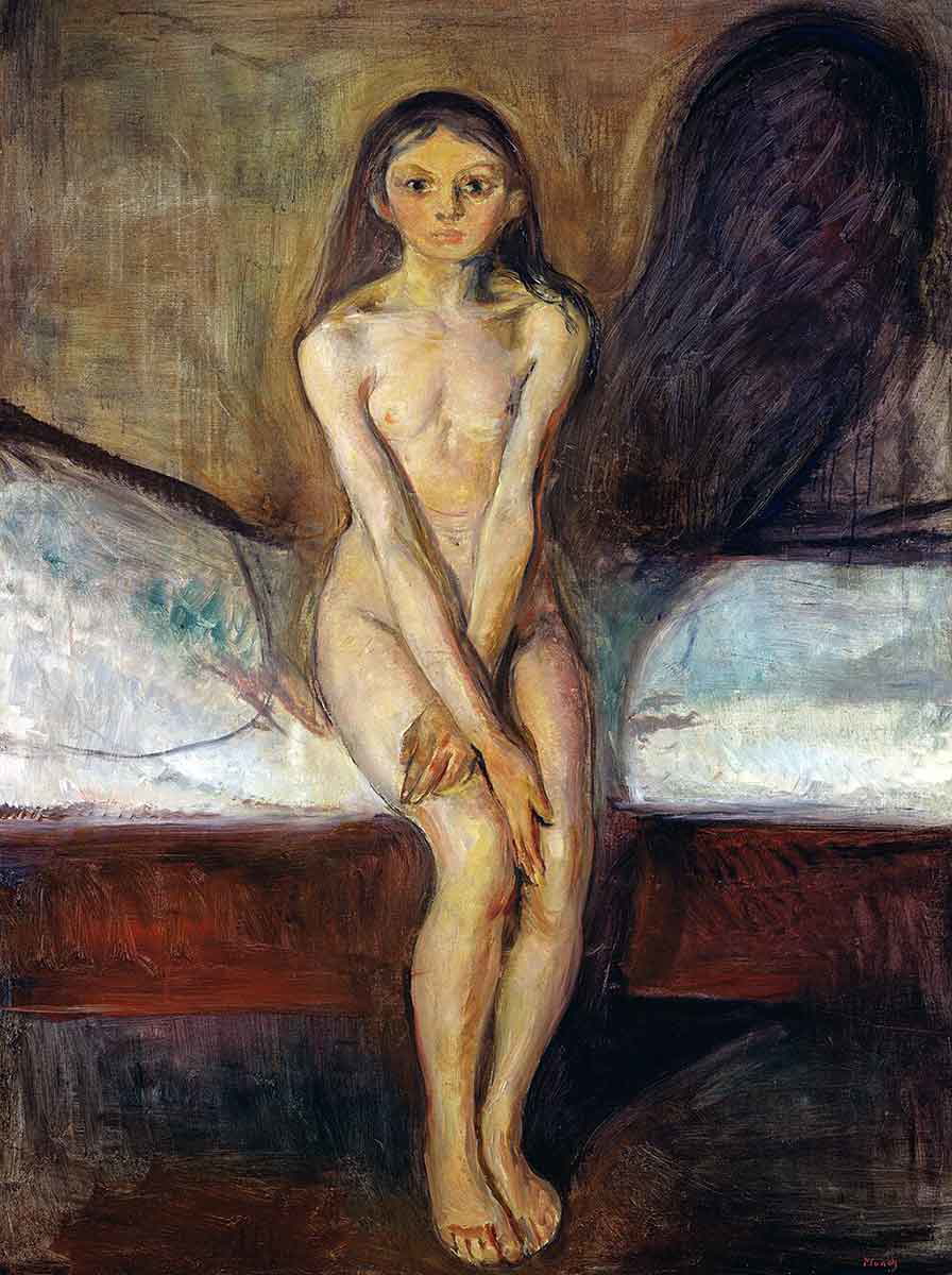 edvard munch puberty painting