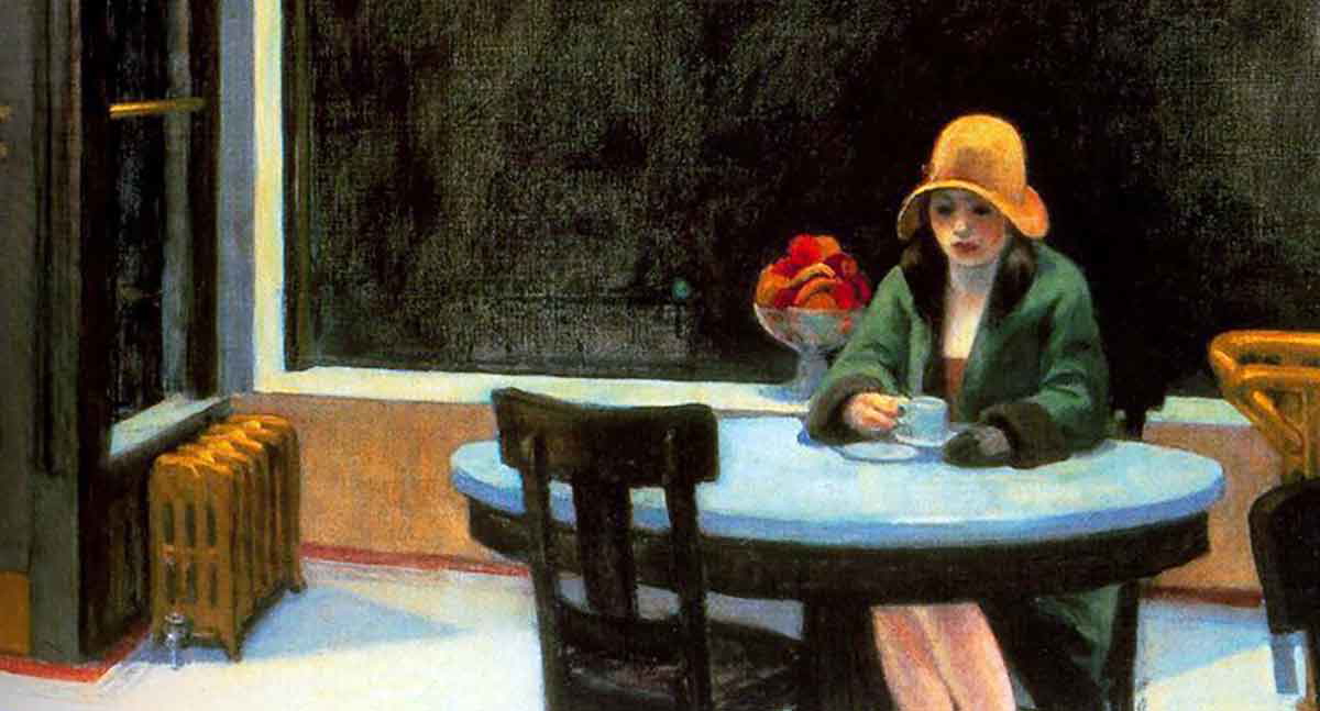 edward hopper automat painting