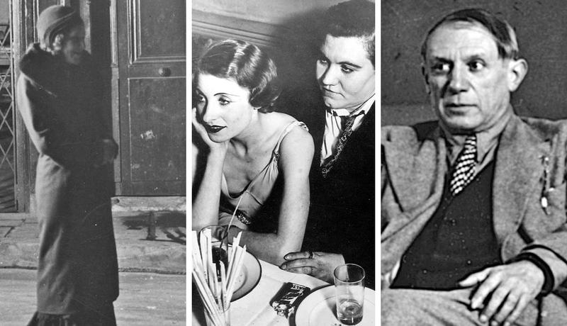Parisian women and artists in 1930s photos
