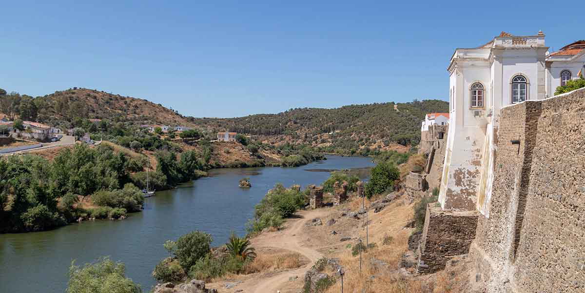 fortress wall mertola alentejo portugal