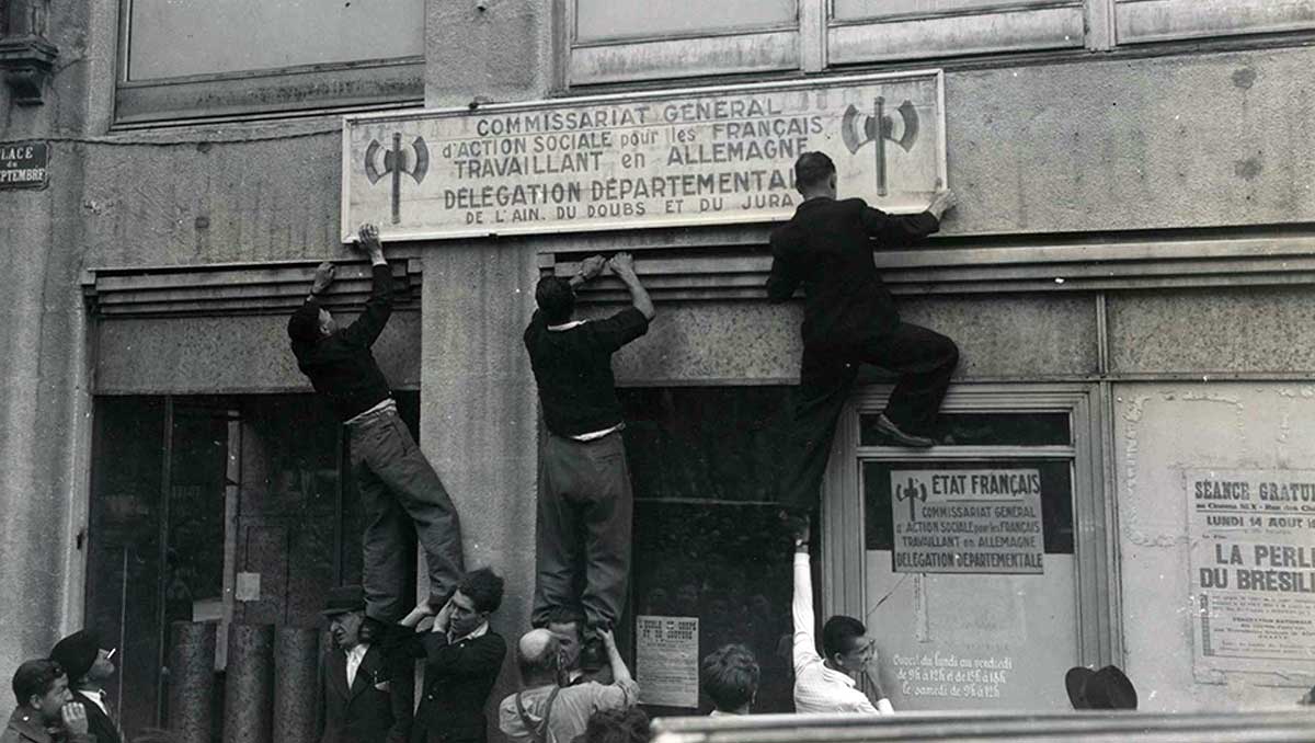 free french forces in paris photo