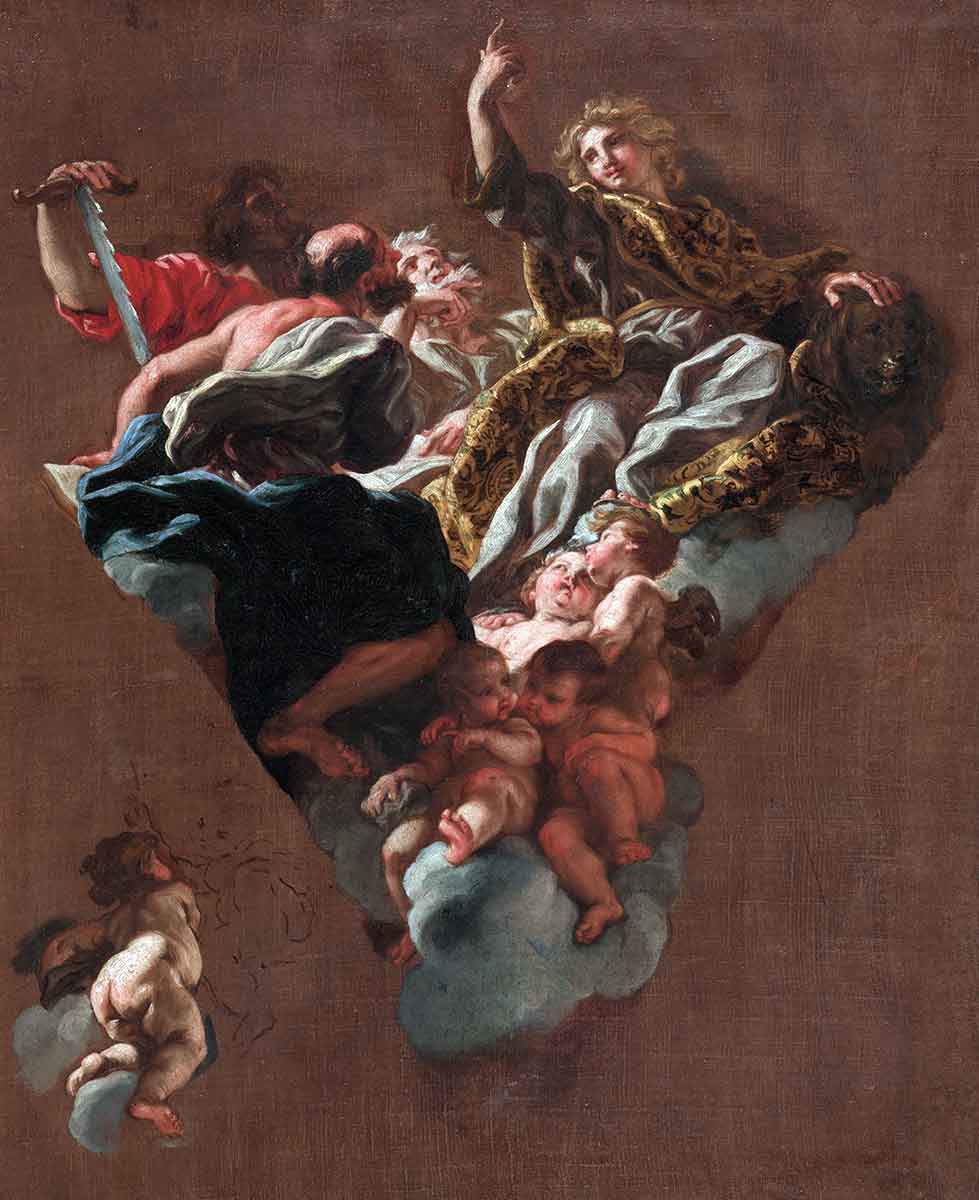 gaulli the four prophets of israel painting