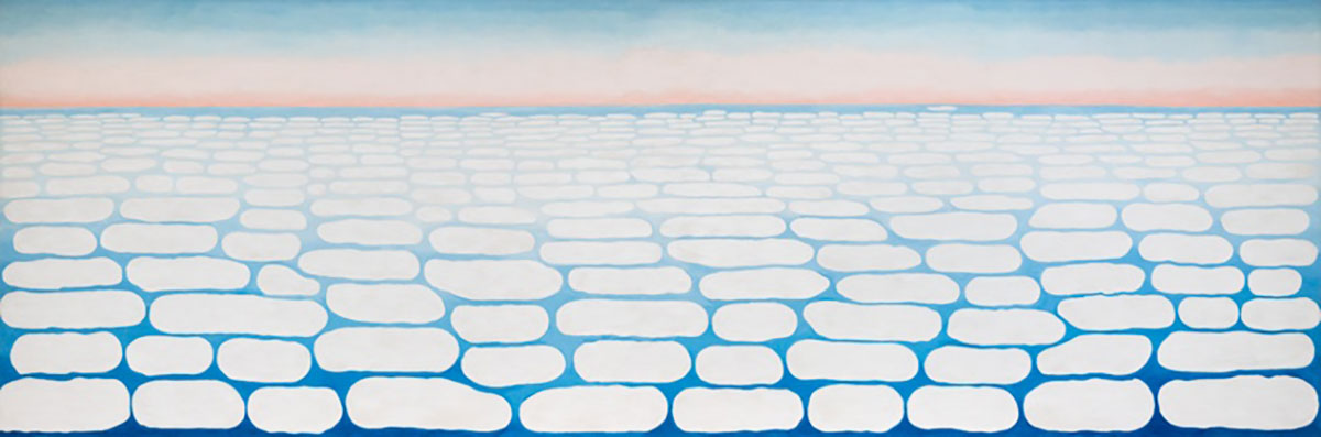 georgia o’keeffe sky above clouds painting