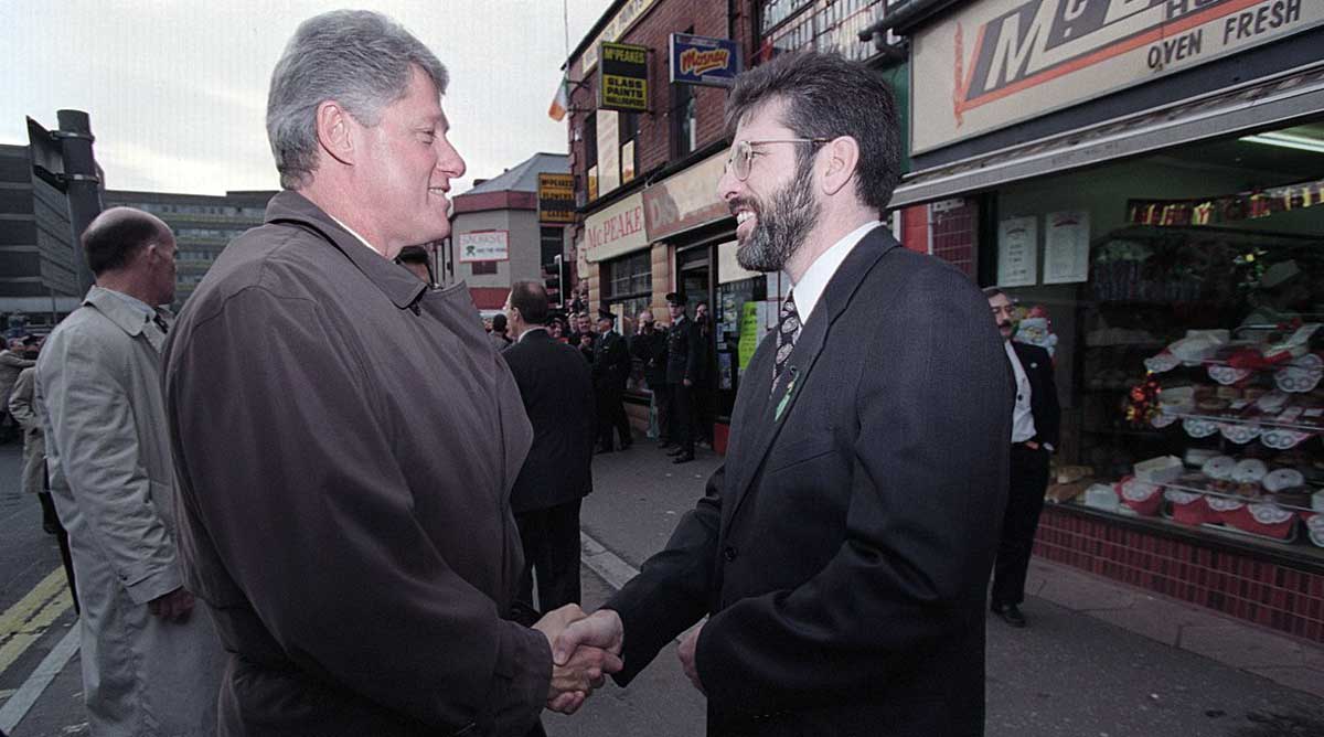 gerry adams bill clinton