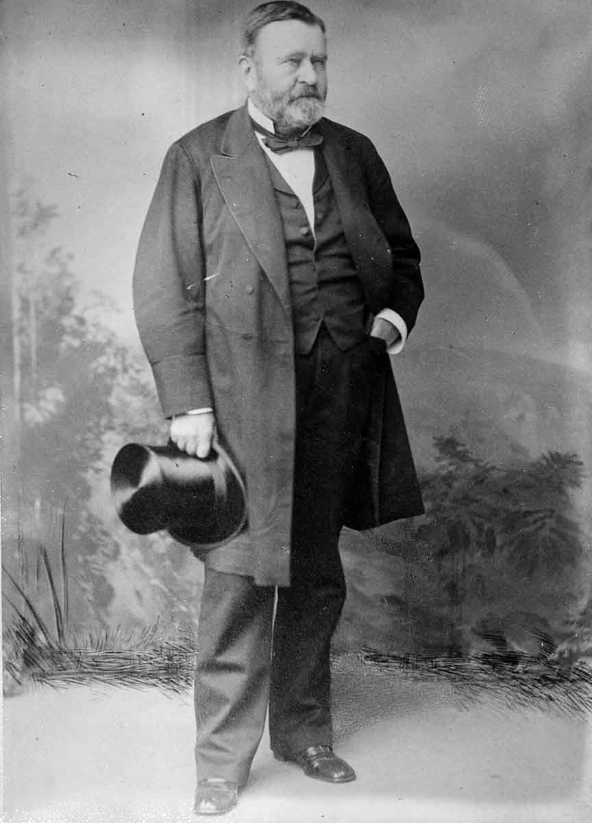 grant standing postwar photo