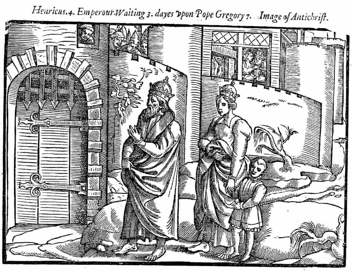 henry iv at canossa woodcut