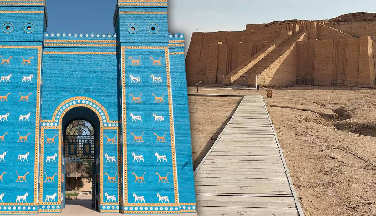 Ishtar Gate and Great Ziggurat of Ur