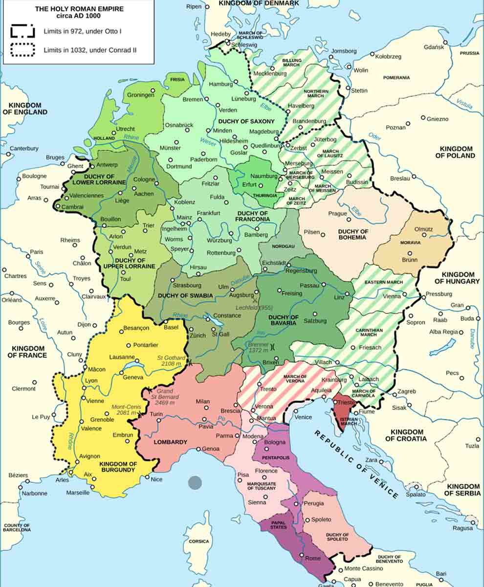 holy roman empire map