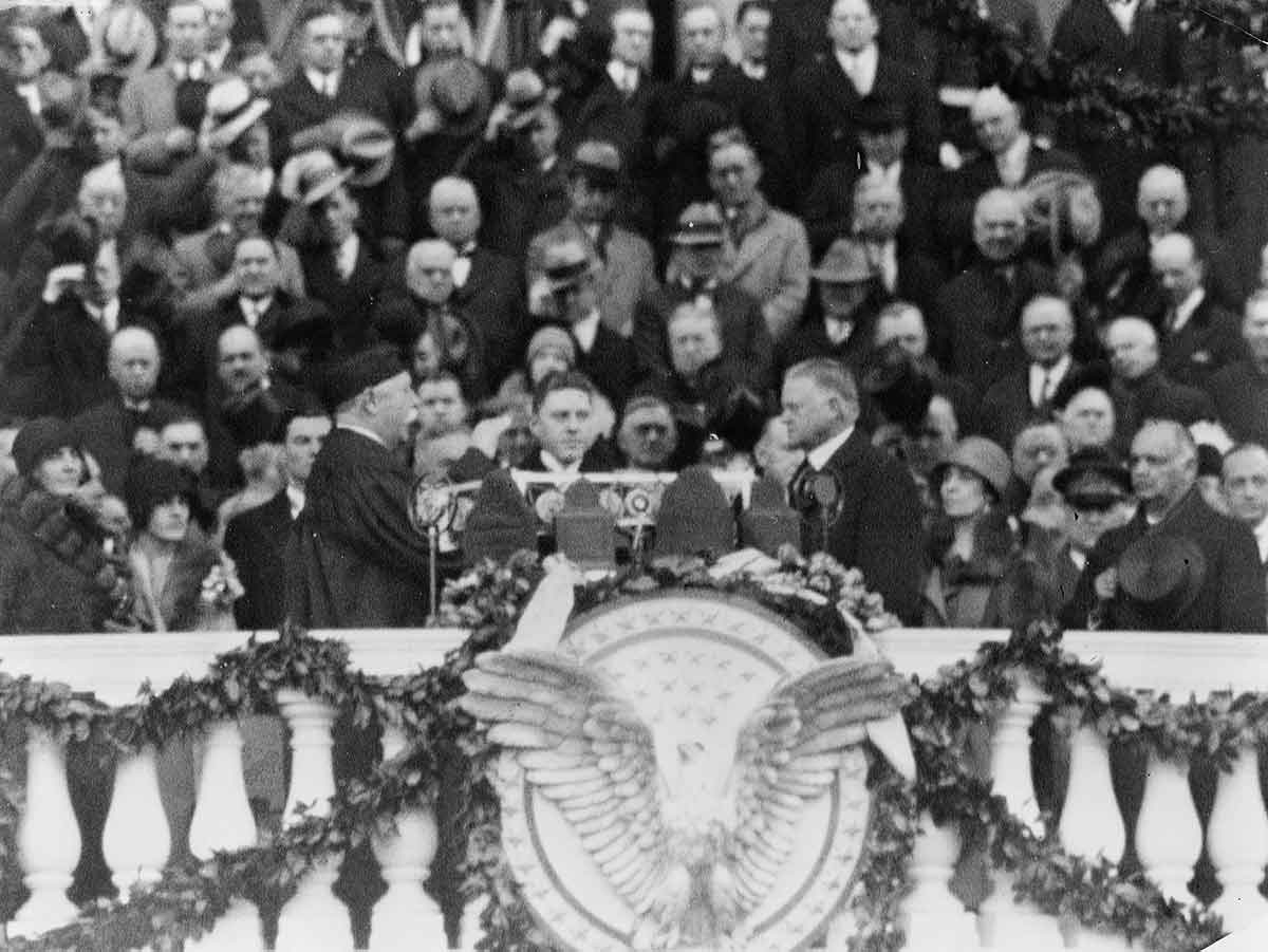 hoover sworn in us president