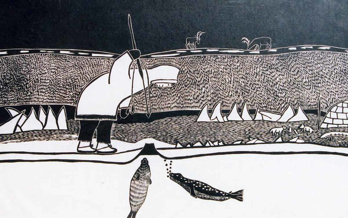 inuit fishing ice