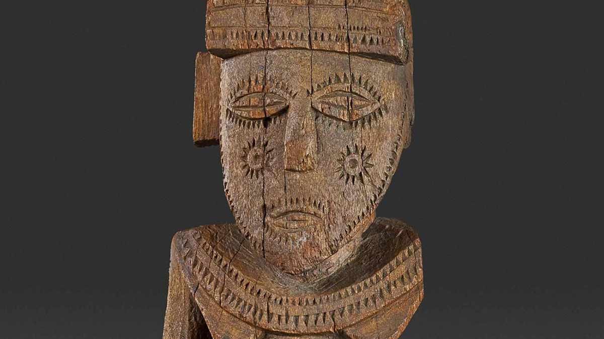 islanders wooden figure pidgin languages