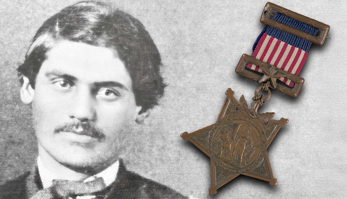 Jacob Parrott with Medal of Honor