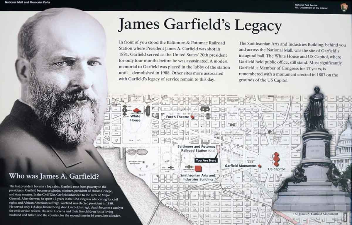 james garfield plaque dc