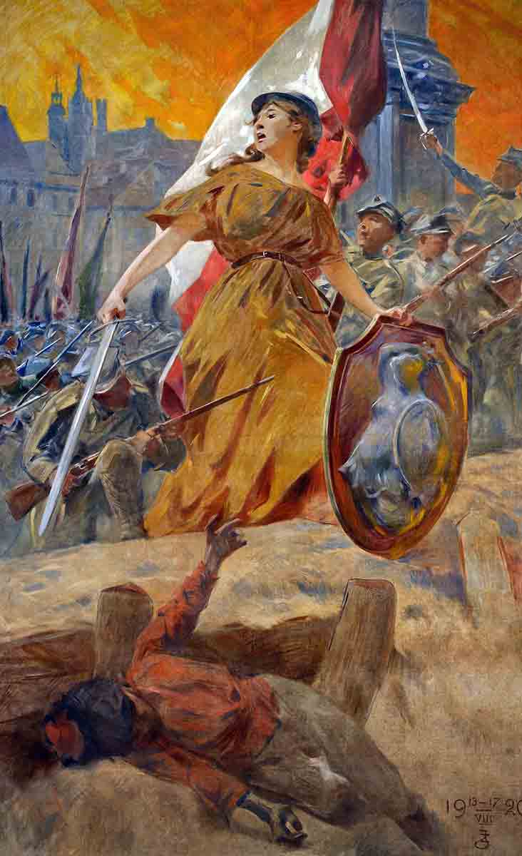 jasinski zdzislaw allegory to victory painting