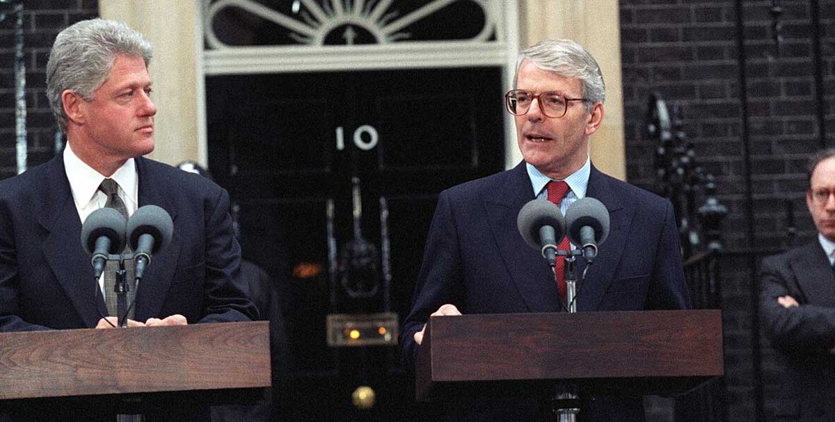 john major statement clinton ira bombings