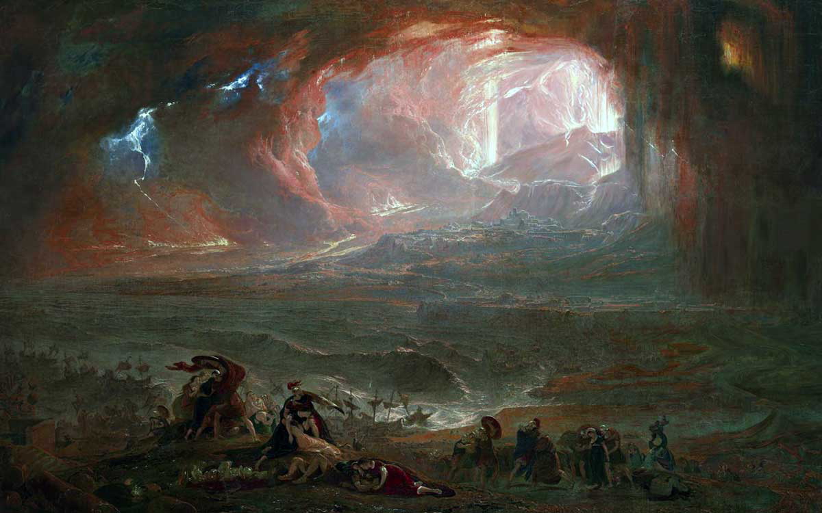 john martin descruction of pompei painting