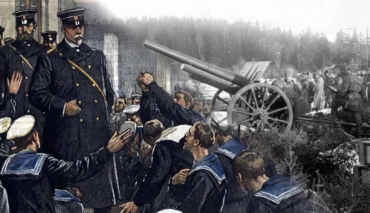 German sailors revolting during World War I