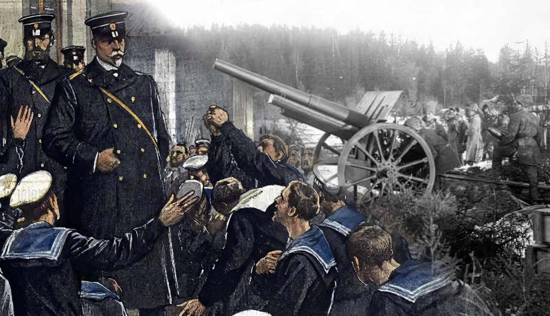 German sailors revolting during World War I