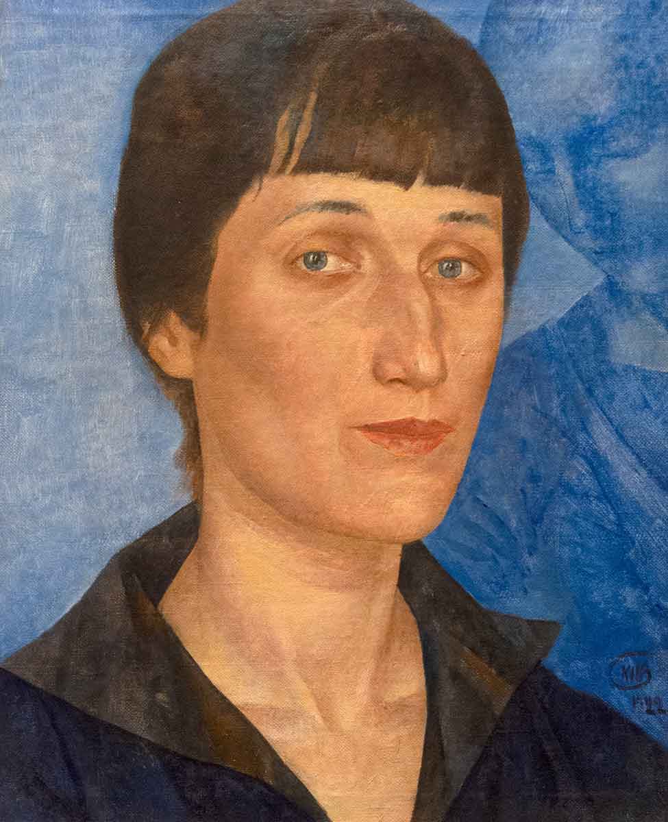 kuzma petrov vodkin ana akhmatova portrait
