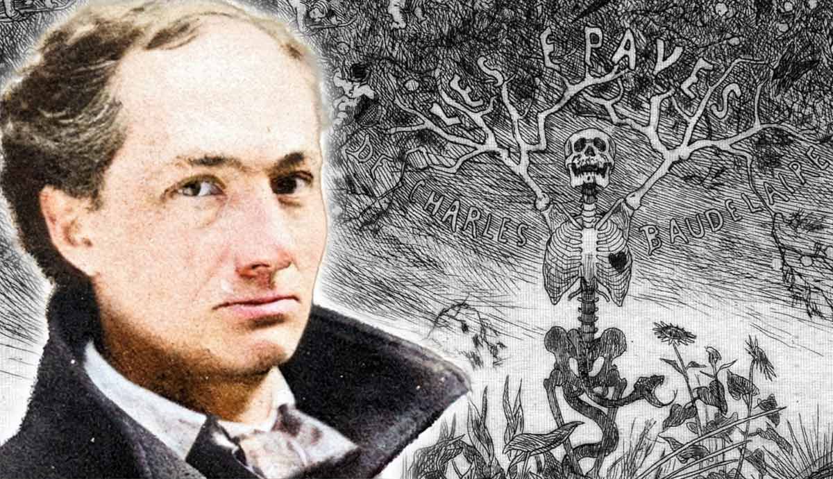 Charles Baudelaire and Les Épaves illustration