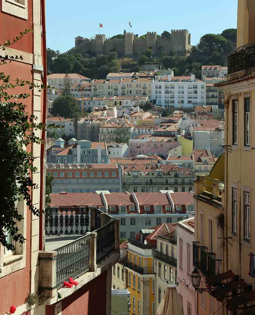 lisbon castle view portugal
