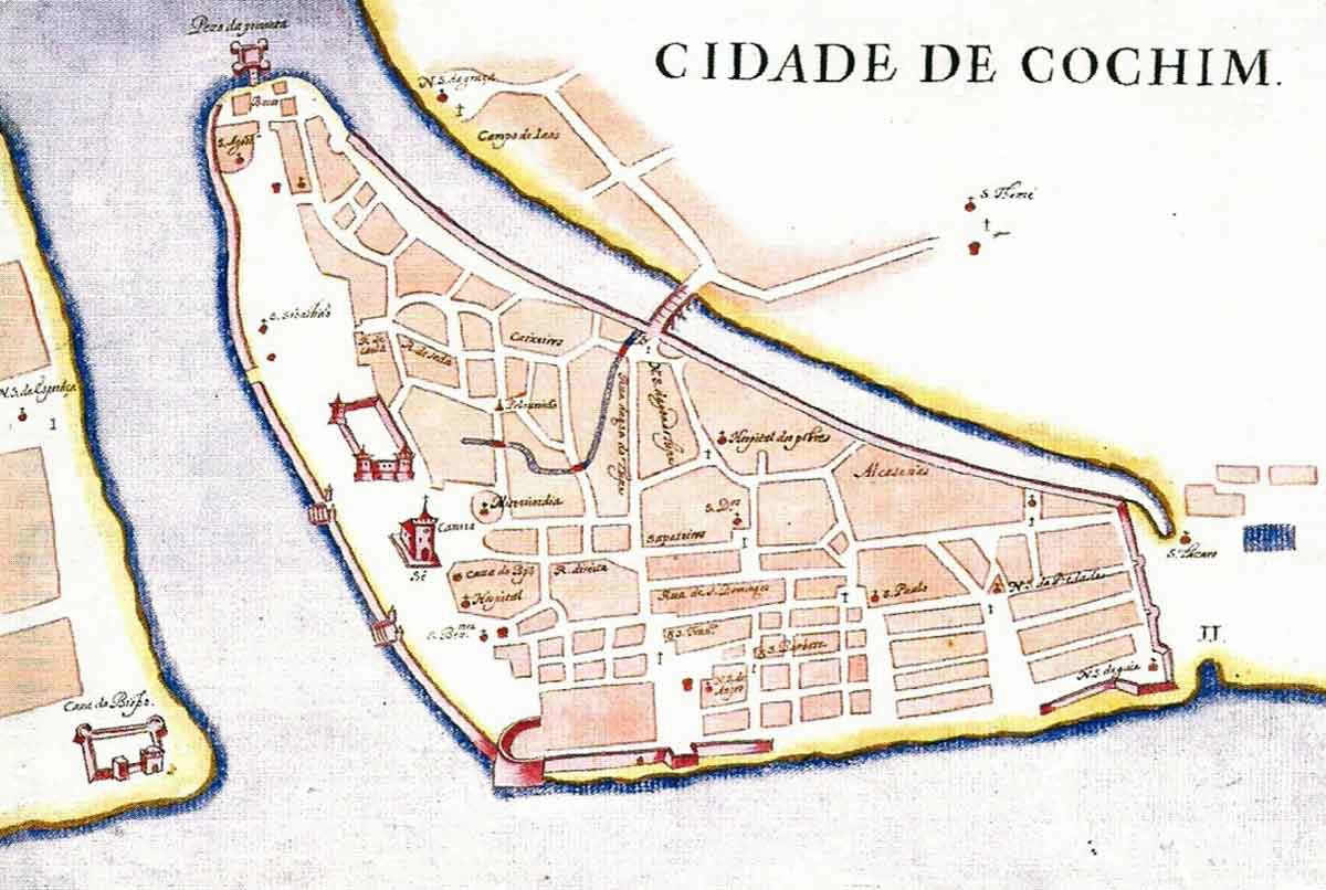 map of cochi portuguese india