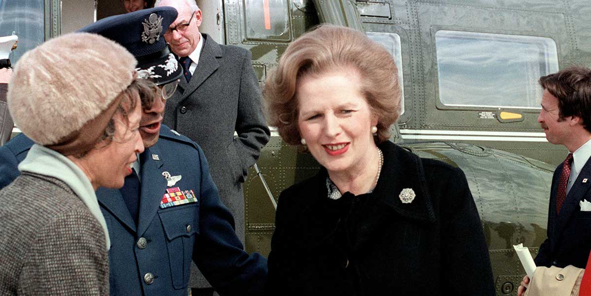 margaret thatcher helicopter