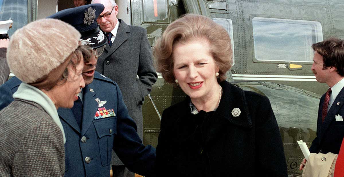 margaret thatcher helicopter