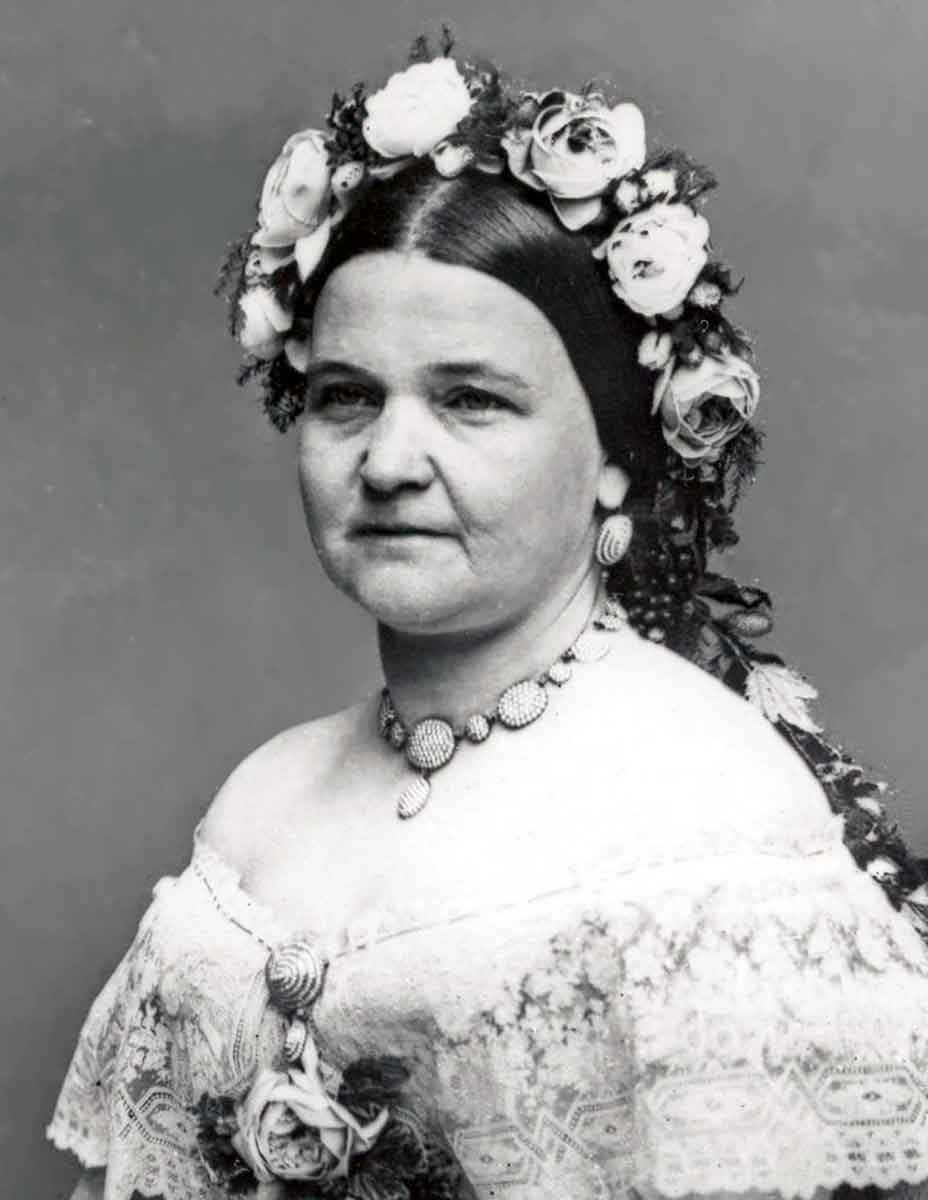 mary todd lincoln seated flowers