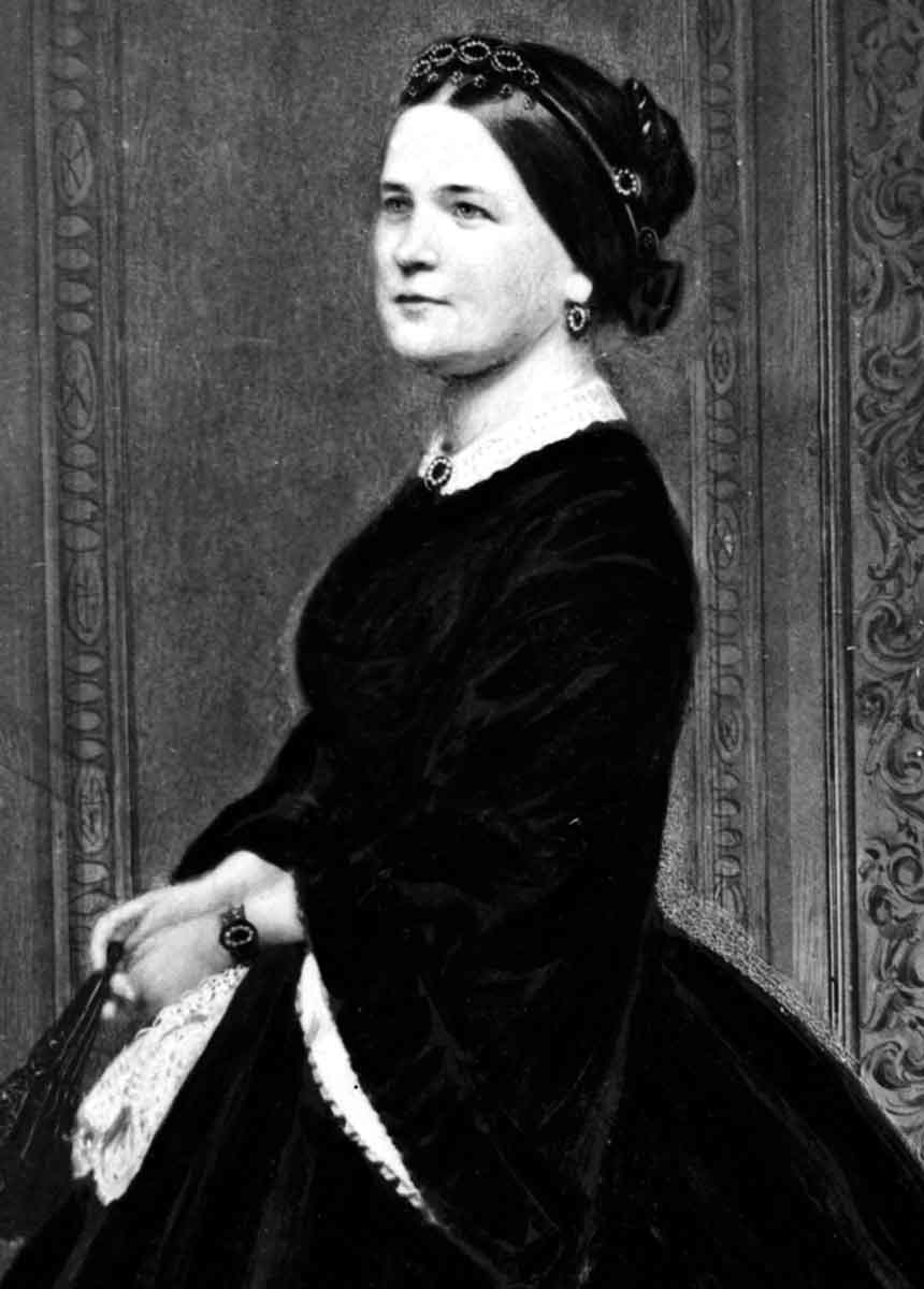 mary todd lincoln with purse