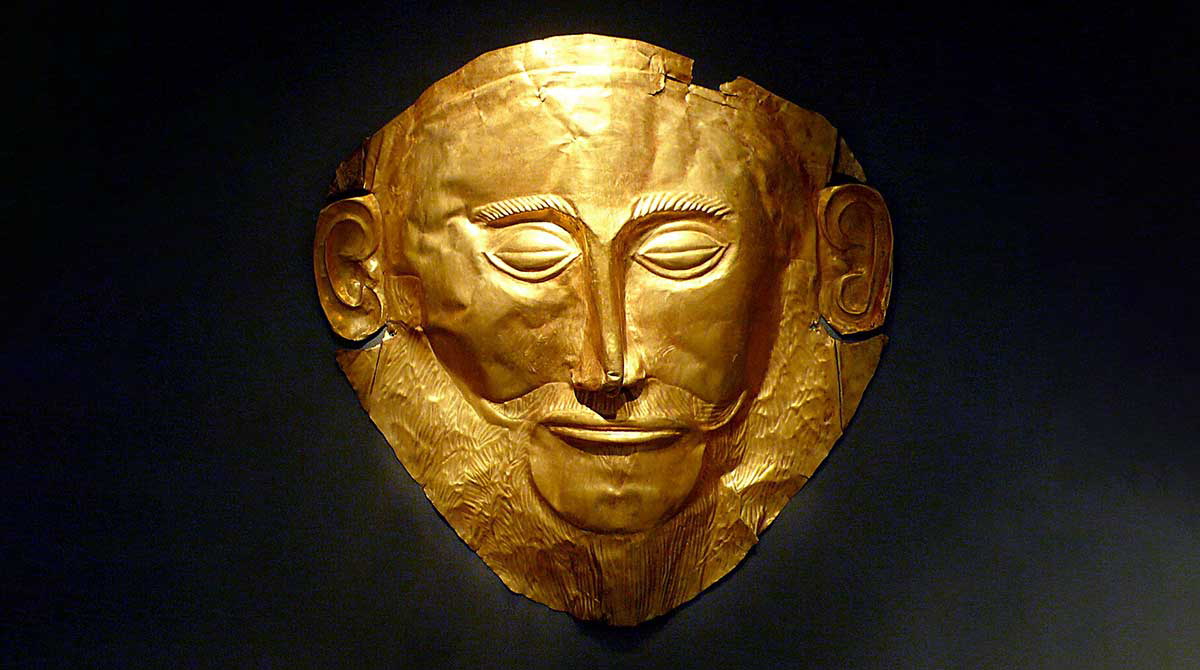mask agamemnon mycenae schliemann