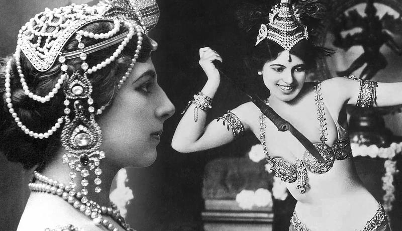 Mata Hari in ornate dance costumes