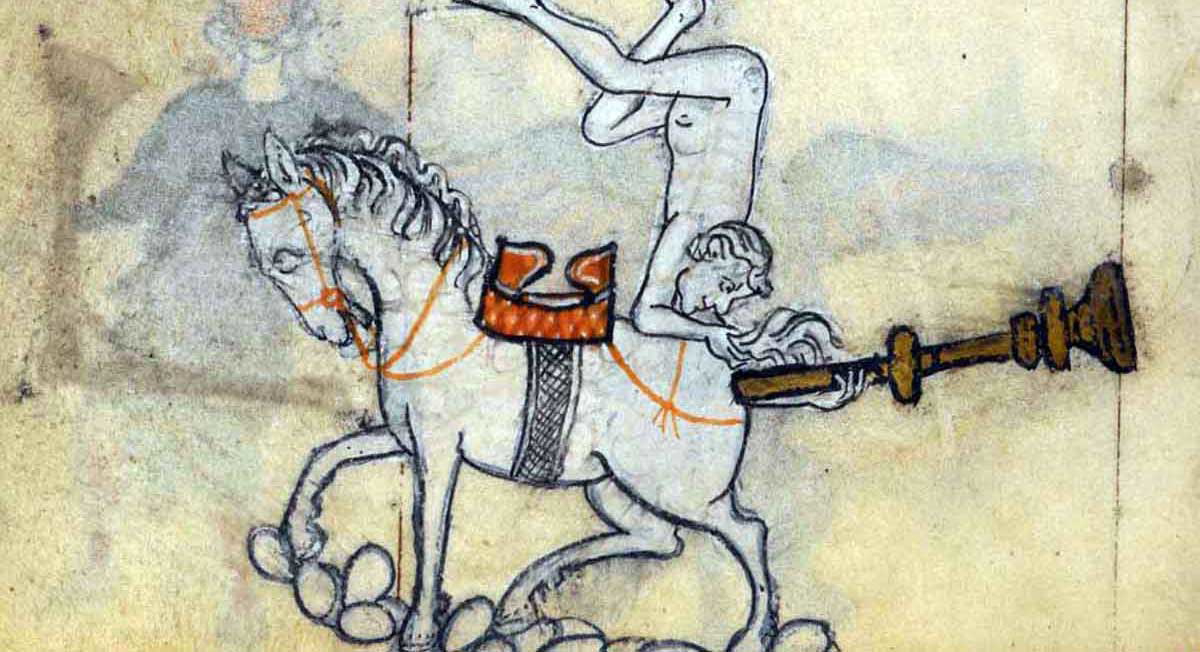medieval manuscript obscene