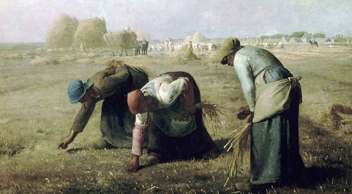 millet gleaners painting