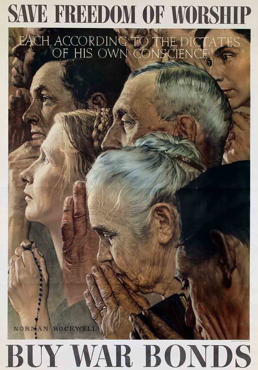 norman rockwell freedom worship