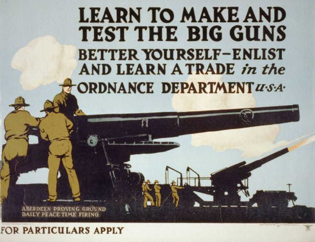 ordnance department artillery poster