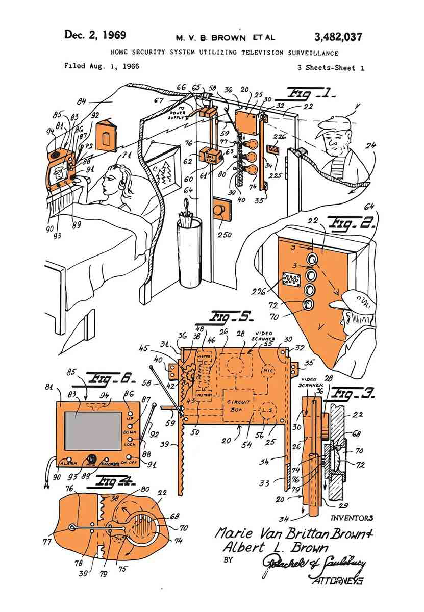 patent home security system