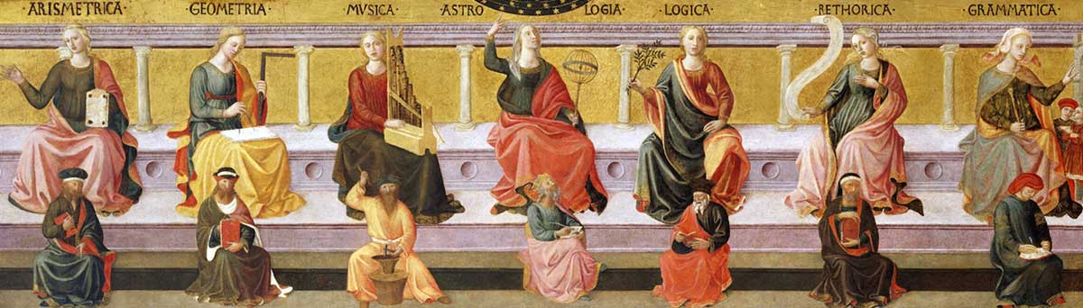 pesellino seven liberal arts painting