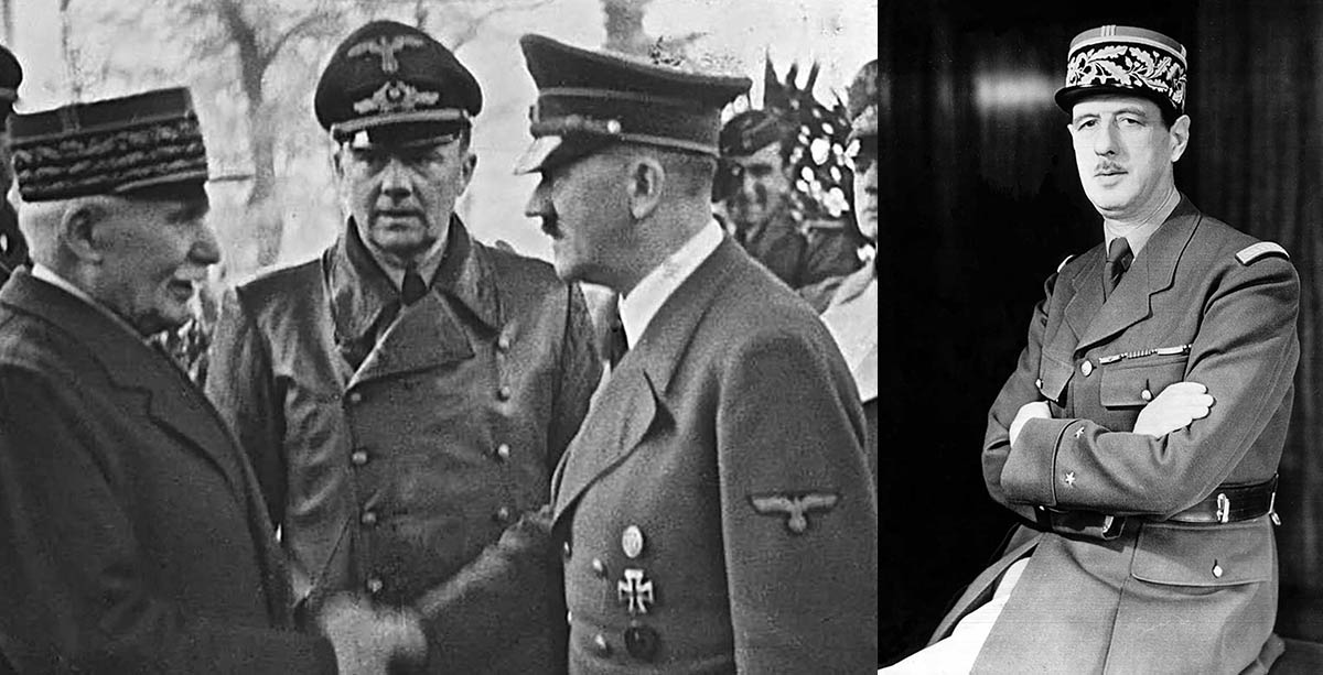 philippe pétain adolf hitler charles de gaulle