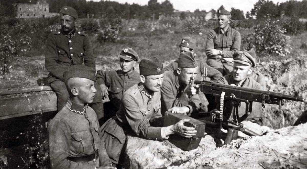 polish forces in milosna 1920 photo