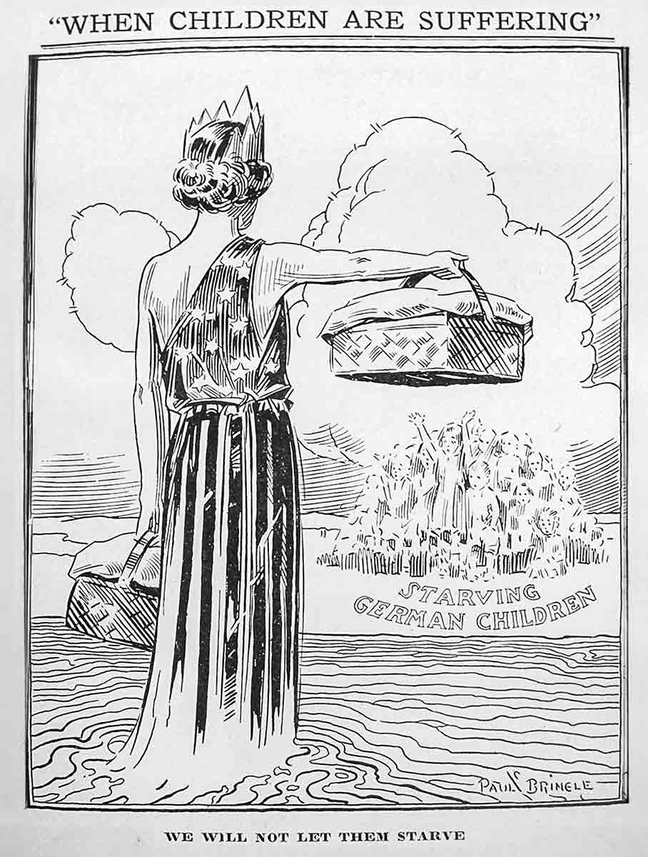 political cartoon aid to germany 1924