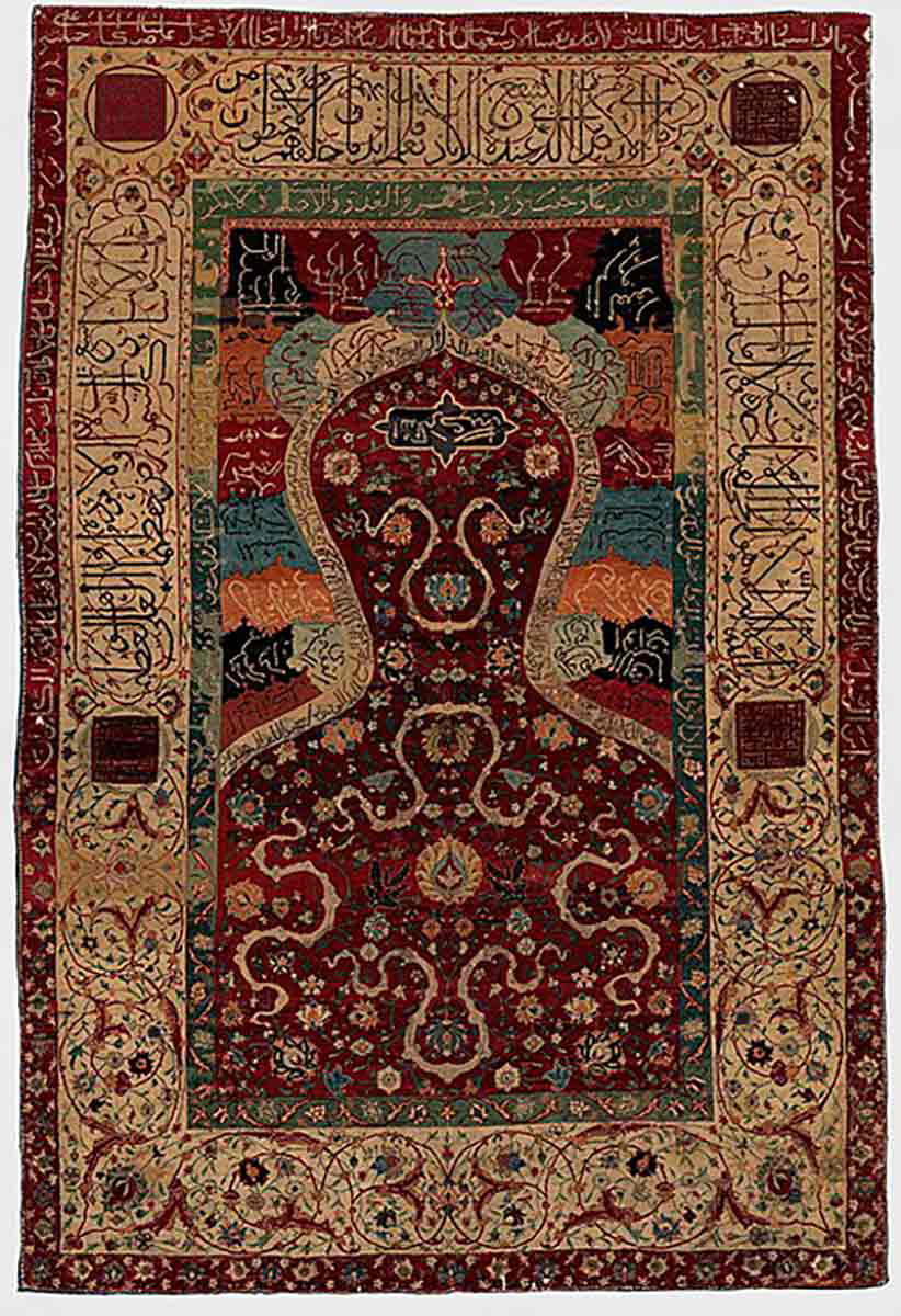 prayer rug iran 16th century