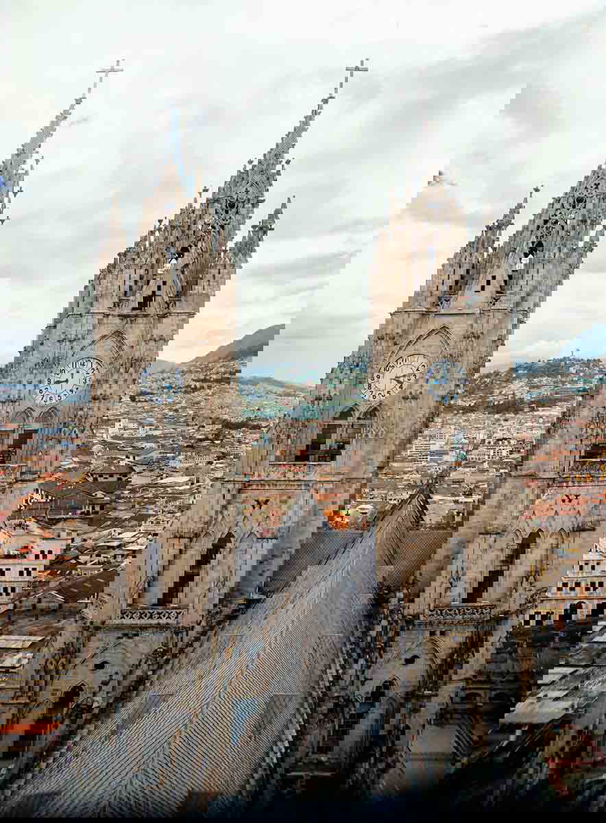 quito cathedral colonial cities south america