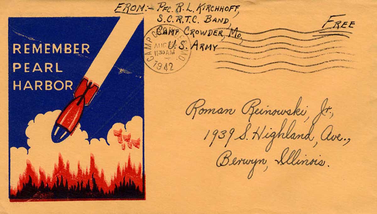 remember pearl harbor envelope