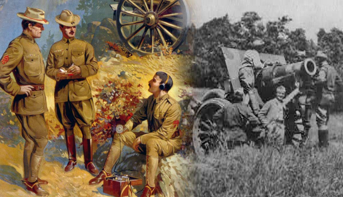 Early U.S. artillery communication and field gun